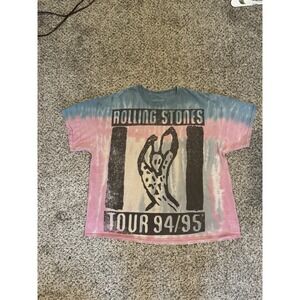 The Rolling Stones Voodoo Lounge Tour 1994/95 T-Shirt Men's Size XL Tie Dye